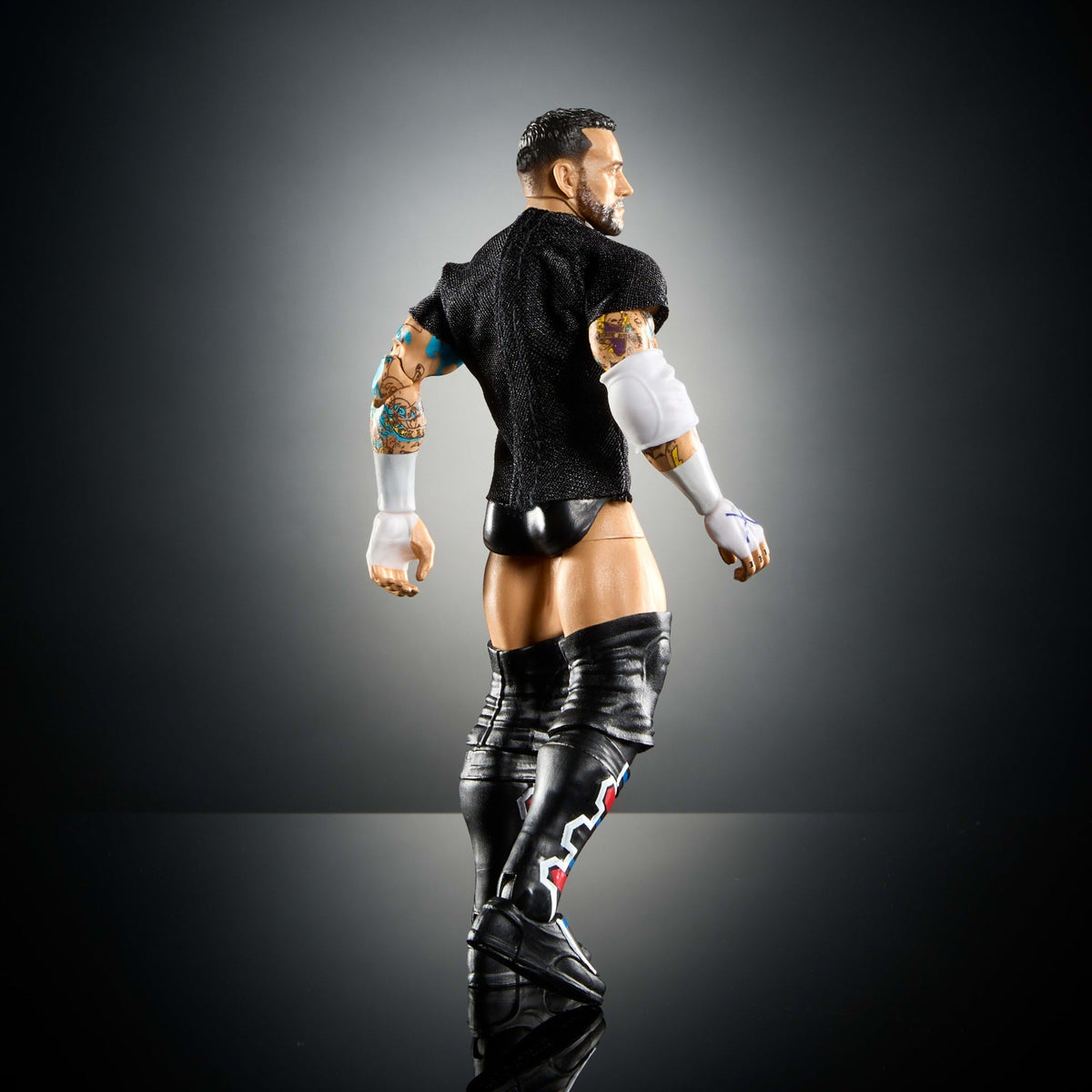 WWE Figura de Acción Elite Cm Punk negro