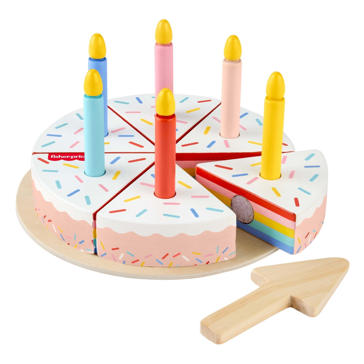 Fisher-Price Juguete para Bebés Pastel de Cumpleaños de Madera