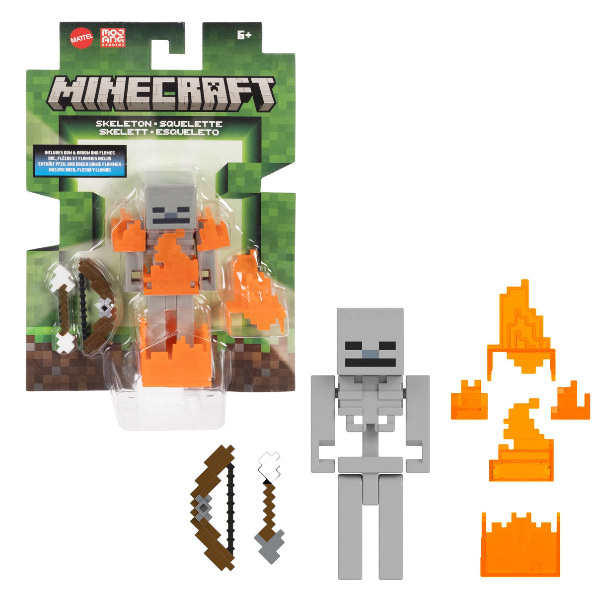 Minecraft Vanilla Figura de Acción Esqueleto 3.25