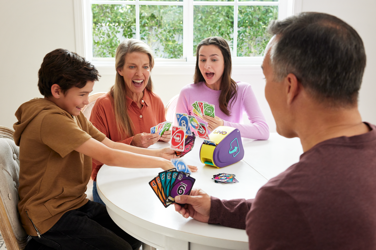 UNO Flip Attack Card Game For Family Nights, Game Nights, Travel, Camping & Parties