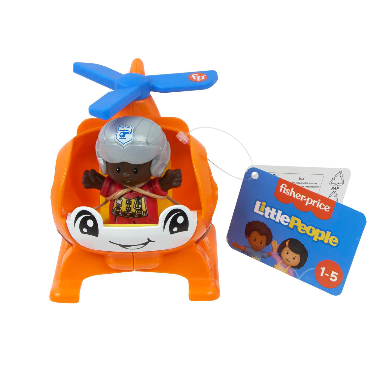 Fisher-Price Little People Help And Go Tow Truck & Figure Set For Toddlers, 2 Pieces
