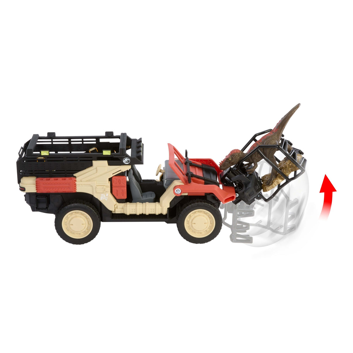 Matchbox RC Jurassic World Dino Catcher RC, Remote-Control Toy Truck With Dinosaur Figure