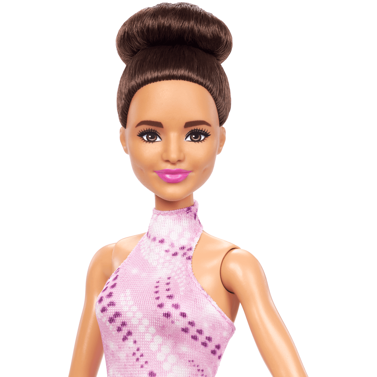 Barbie Careers Figure Skater Doll & Accessories, Brunette in Removable Skate Outfit With Trophy
