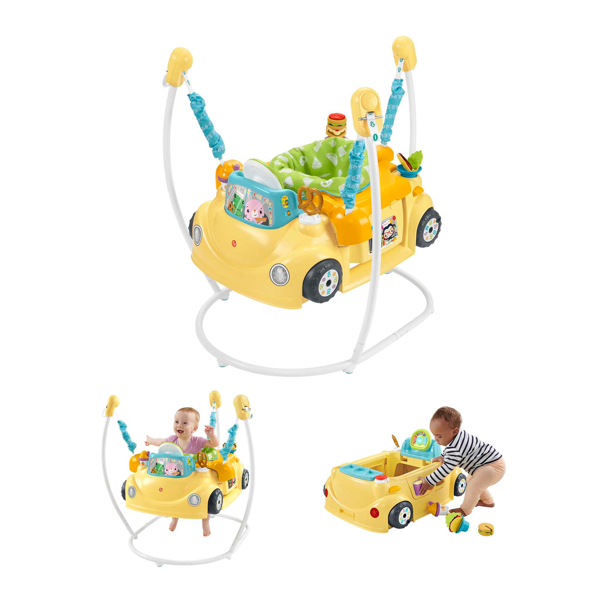 Fisher-Price  Jumperoo2 en 1Bouchée de Plaisir, Centre D’Activités