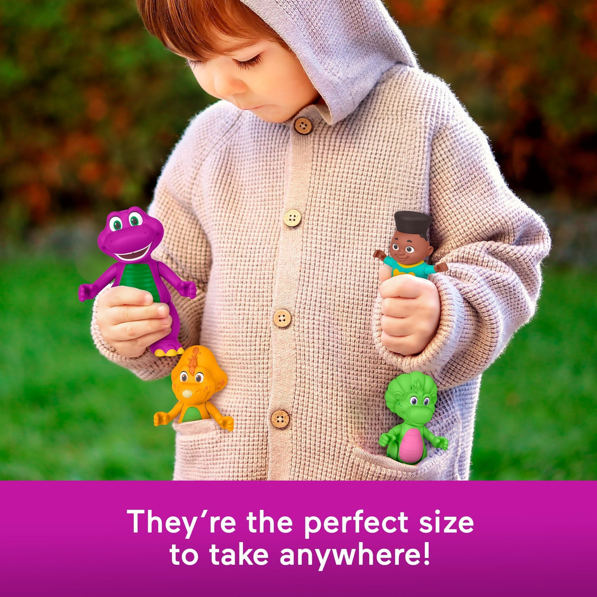 Fisher-Price Barney's World Barney Hey Friends Pack With 4 Figures