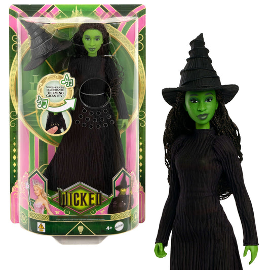 Wicked Singing Elphaba Fashion Doll, Posable With Removable Movie Fashions & Accessories