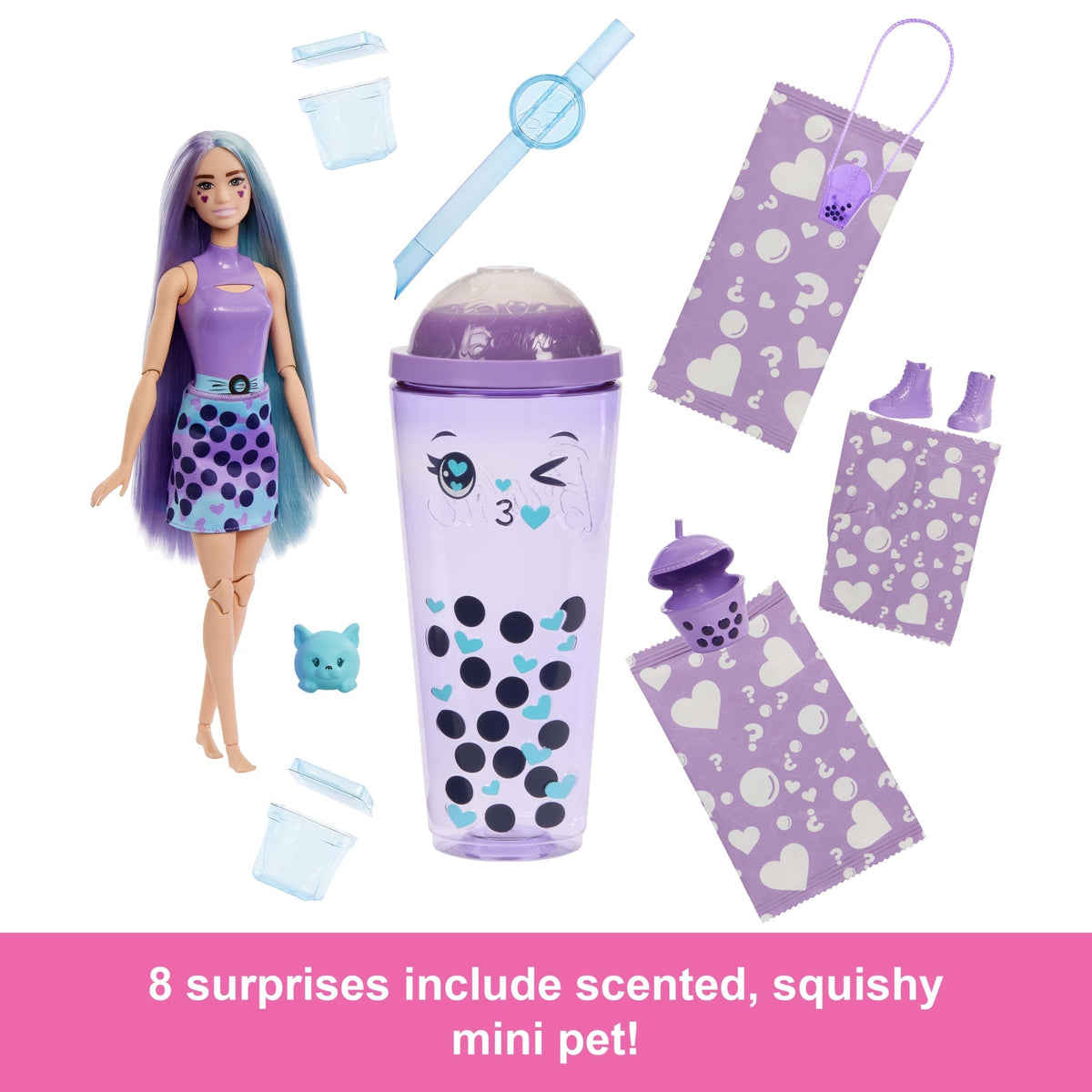 Barbie Pop Reveal Bubble Tea Series Fashion Doll & Accessories Set With 8 Surprises