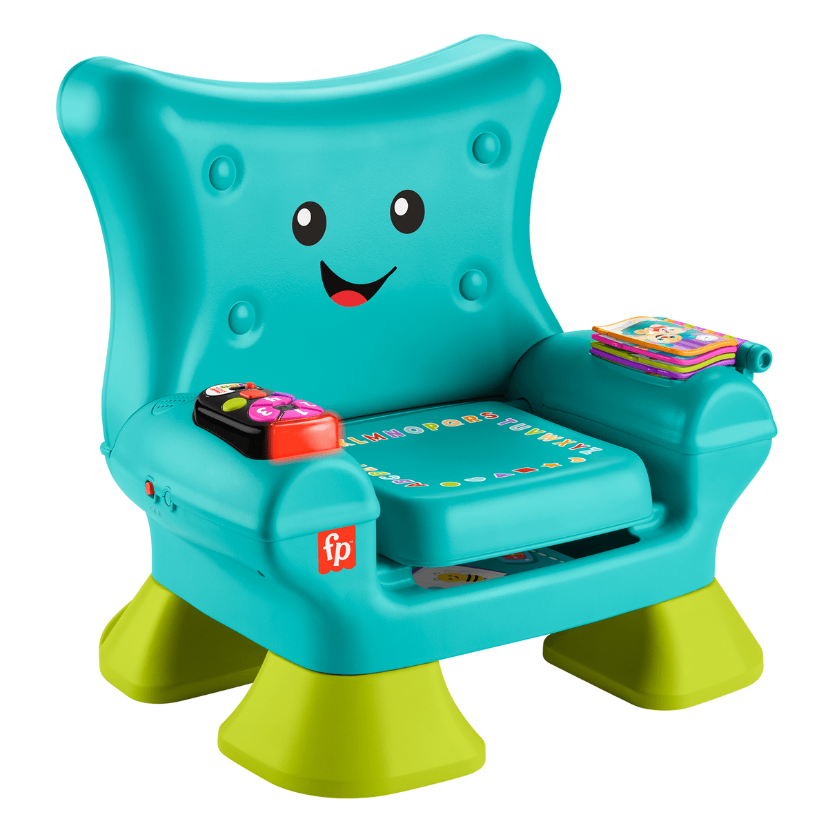 Fisher-Price Laugh & Learn Smart Stages Chair Teal Electronic Learning Toy For Toddlers, Multilanguage Version