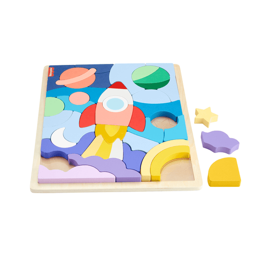 Fisher-Price Juguete para Bebés Rompecabezas del Espacio de Madera