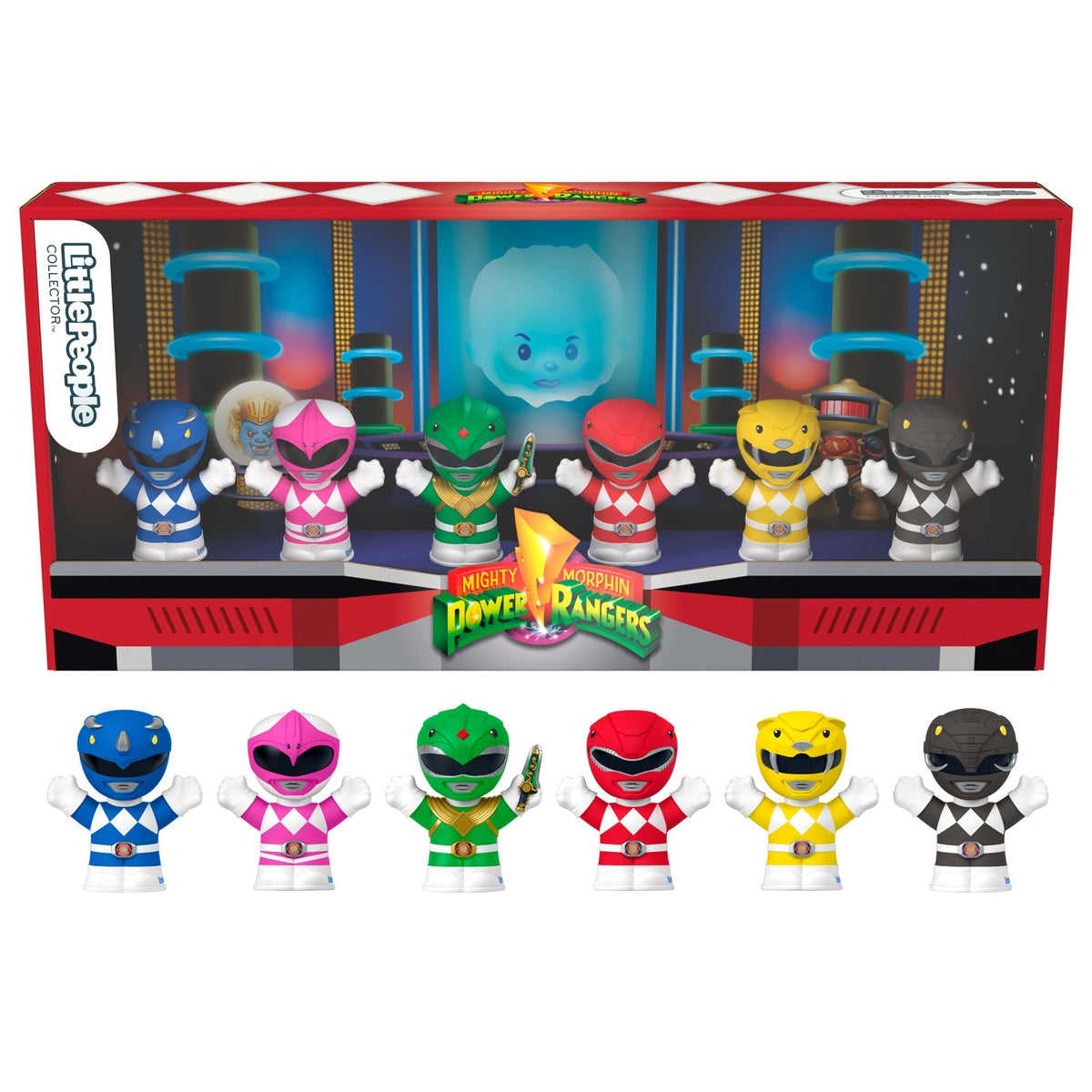 Little People Collector Power Rangers Special Edition Set For Adults & Fans, 6 Figures