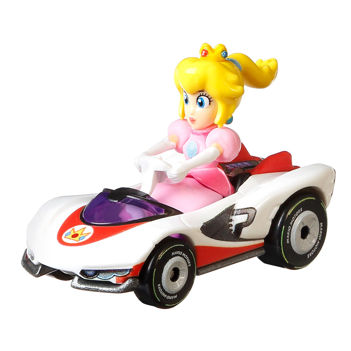 Hot Wheels Mario Kart Veículo de Brinquedo Princesa Peach