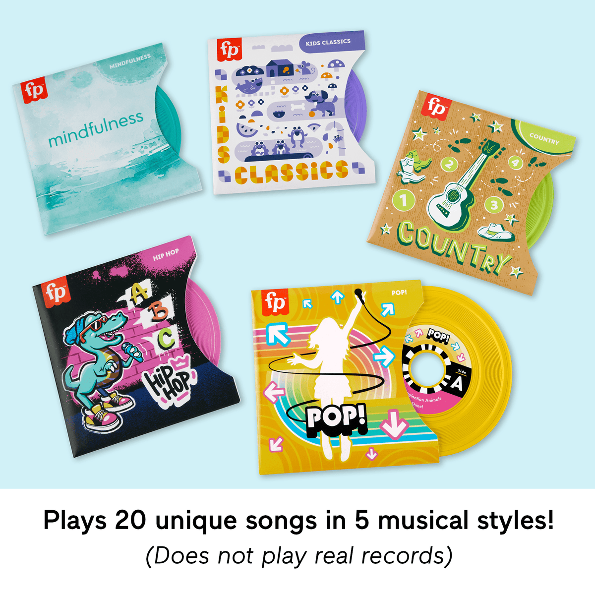 Fisher-Price Rockin’ Record Player Musical Toy For Preschool Pretend Play