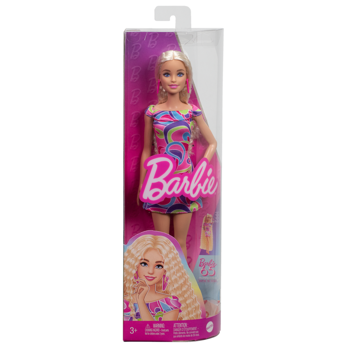 Barbie  Fashionistas  65E Anniversaire  Poupée223, Blonde, Acc.