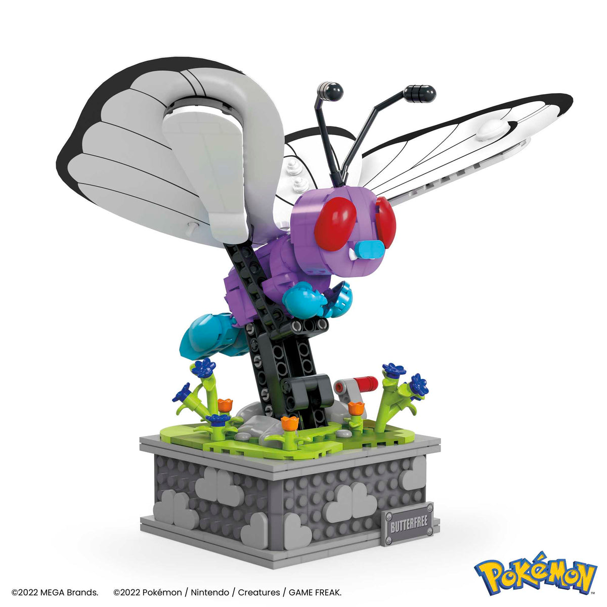 MEGA Pokémon Motion Butterfree With Motion Brick Building Set For Collectors (605 Pcs)