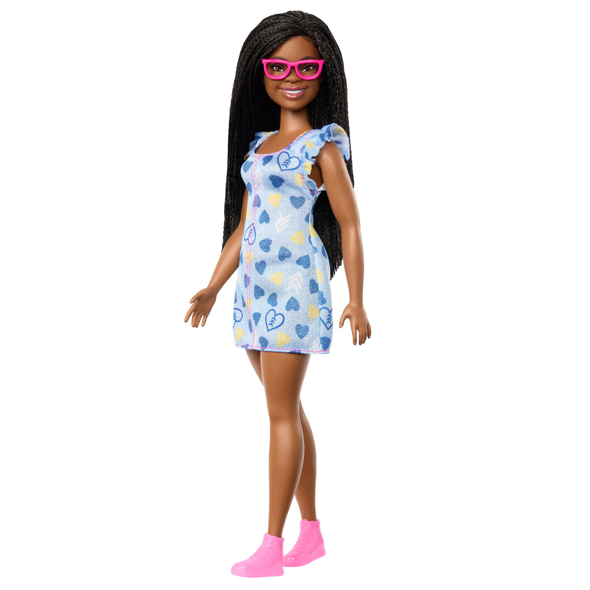Barbie Fashionistas Doll #229, Barbie Doll With Down Syndrome Wearing Heart-Print Dress