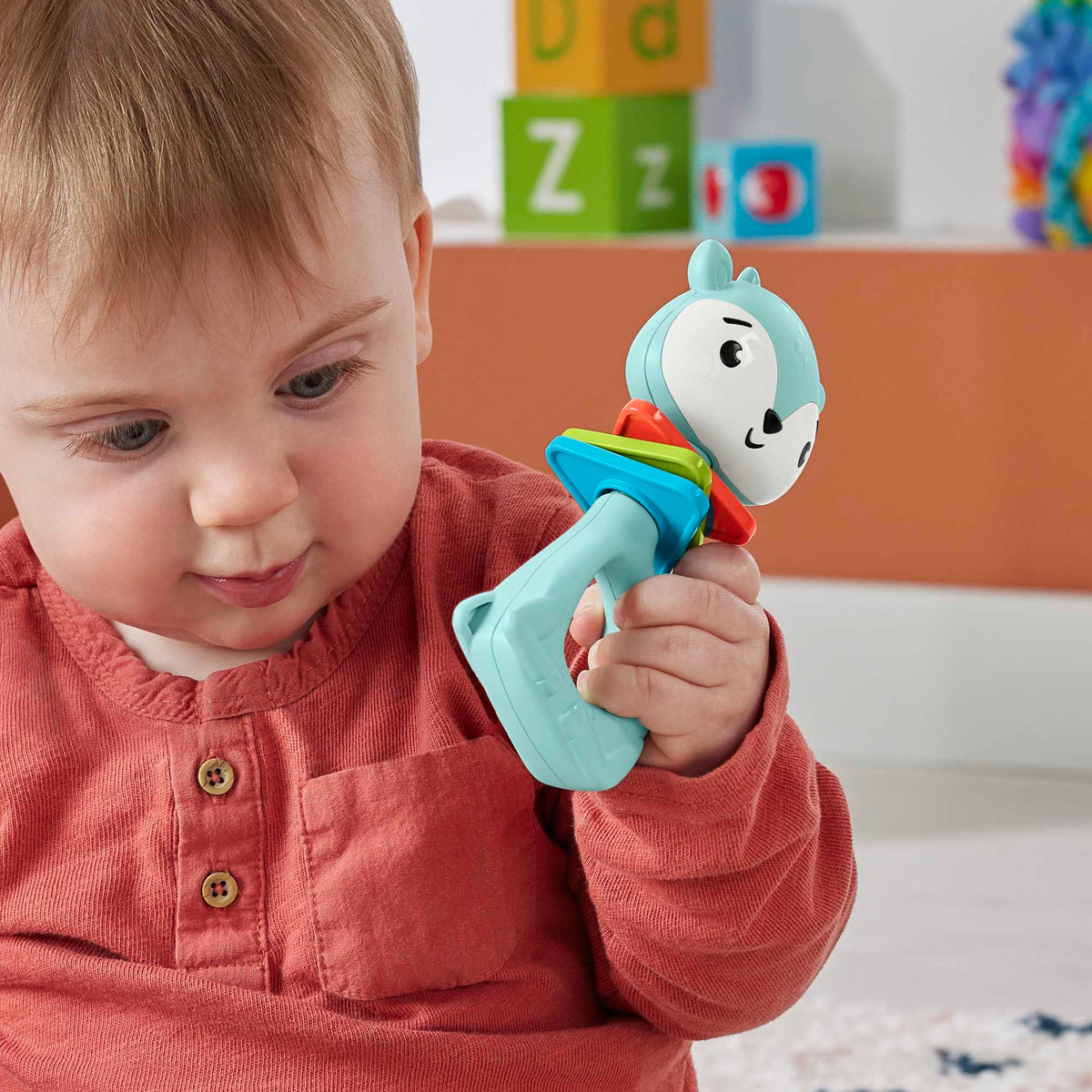 Fisher-Price Baby Chocalho para Bebês Sensimals Veado
