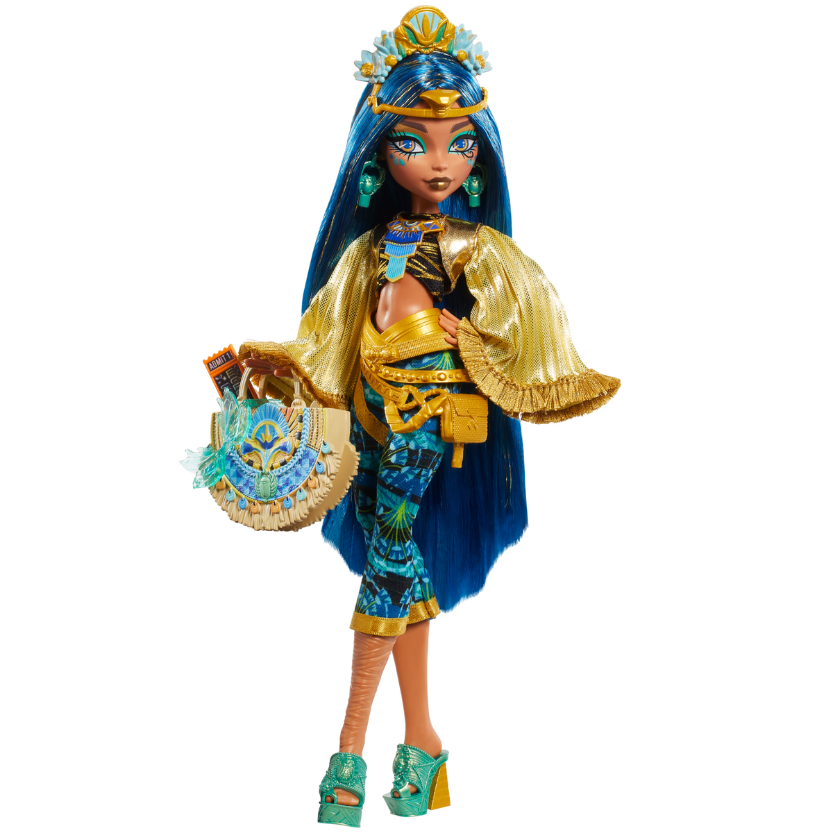 Monster High-Poupée Cleo de Nile Avec Tenue Pour Le Monster Fest