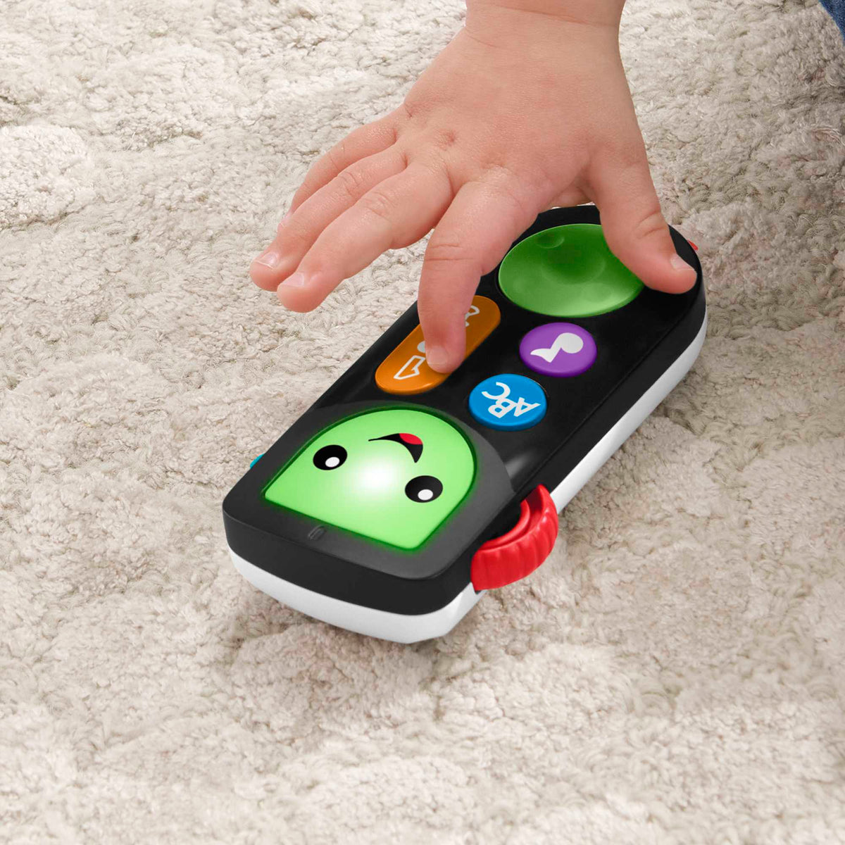 Fisher-Price Rires et Éveil Télécommande Sons et Apprentissage Version Anglaise et Française