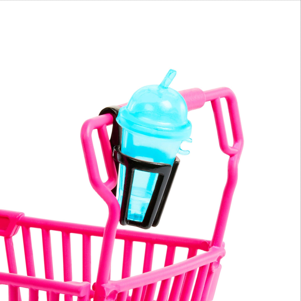 Barbie World Grocery Shopping Toy Set With 11 Doll Accessories including Cart, Food, Bag, & More