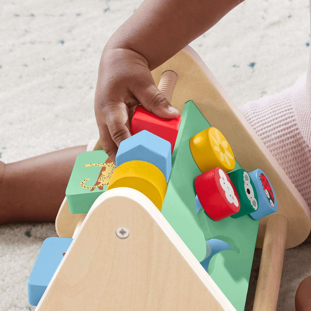Fisher-Price Juguete para Bebés Triángulo de Actividades de Madera