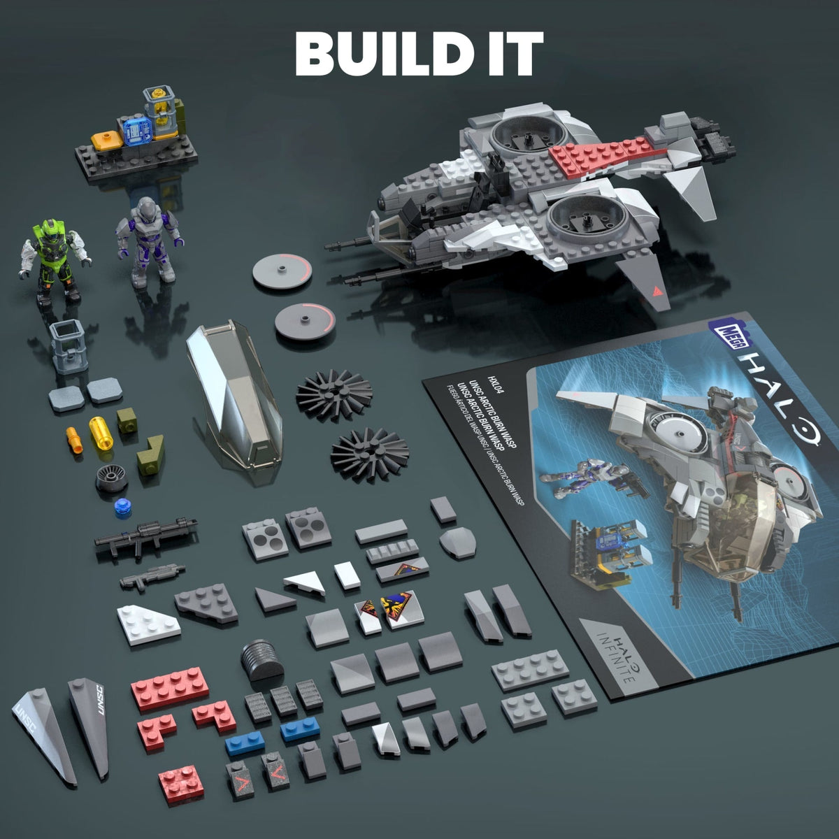MEGA Halo UNSC Arctic Burn Wasp Building Toy Kits (342 Pieces) For Adults